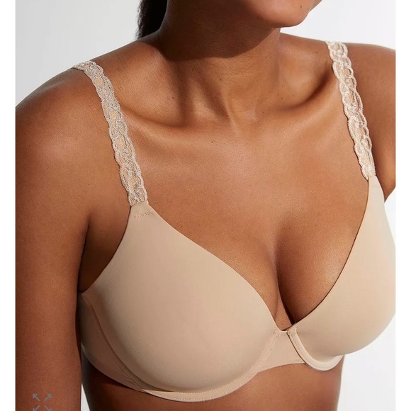 Natori Other - Natori Pure Luxe Full Fit Contour Bra Nude Beige Underwire T-Shirt 36DDD